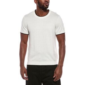 Atm Anthony Thomas Melillo Mens  Cashmere-Blend Crewneck Sweater, White